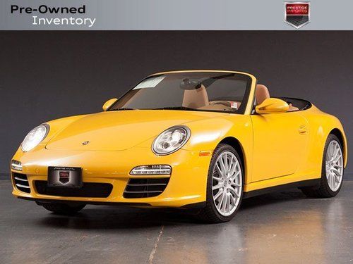 2011 porsche 911 4 cab *speed yellow* low miles*