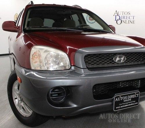 We finance 04 santa fe low miles cd stereo keyless entry warranty roof rack 64k