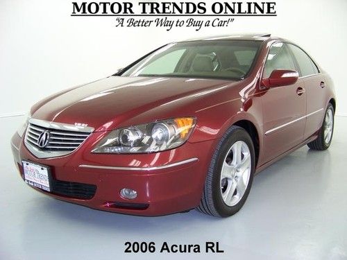 Sh awd tech pkg navigation sunroof leather htd mem seats 2006 acura rl 55k