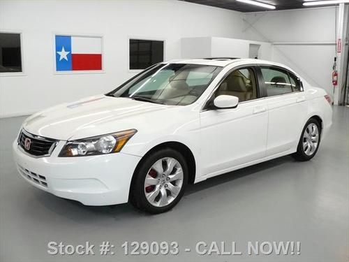 2009 honda accord ex-l sedan sunroof heated leather 31k texas direct auto