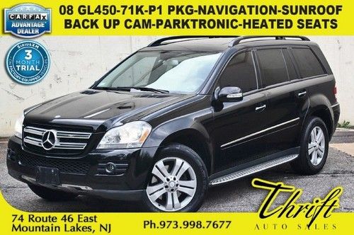 08 gl450-71k-p1 pkg-navigation-back up cam-parktronic-heated seats-sunroof