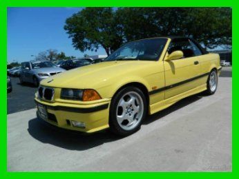 1998 bmw m3  98 conv e36 3.2l i6  automatic rwd convertible yellow