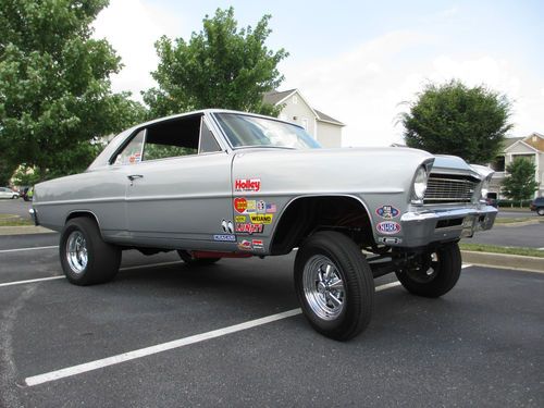 1966 chevy ii nova street gasser straight axle hotrod 327ci 350hp l79 m21