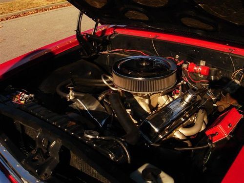 388 stroker, borg warner super t-10 4 speed w/ hurst shifter, dyno over 450hp