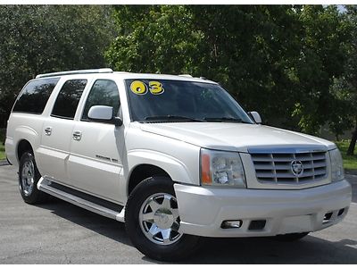 03 cadillac escalade esv 6.0l v8, aut trans, sunroof, 3er row seat, no reserve.