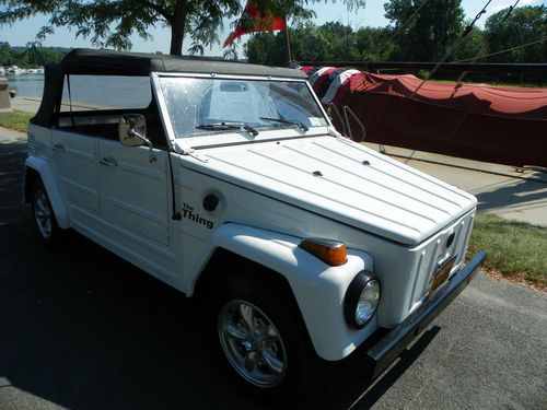 Restored volkswagen thing, convertable, beach crusier