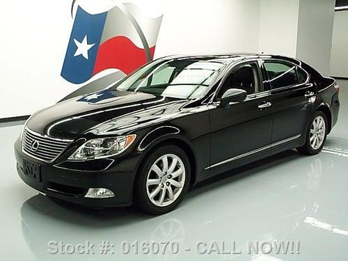 2007 lexus ls460 l sunroof nav rear cam blk on blk 63k texas direct auto