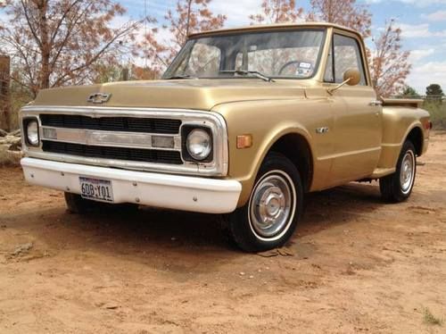 1970 gold chevrolet pick-up, 4.1l