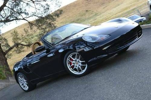 2003 boxster s, black &amp; tan, tiptronic, beautiful california car