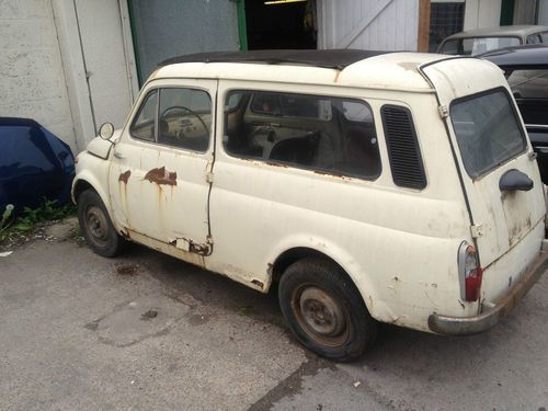 Suicide doors fiat 500 giardiniera 1972 for restoration-shipping service