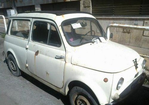 SUICIDE DOORS FIAT 500 GIARDINIERA 1972 FOR RESTORATION-SHIPPING SERVICE, image 2