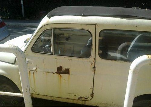 SUICIDE DOORS FIAT 500 GIARDINIERA 1972 FOR RESTORATION-SHIPPING SERVICE, image 3