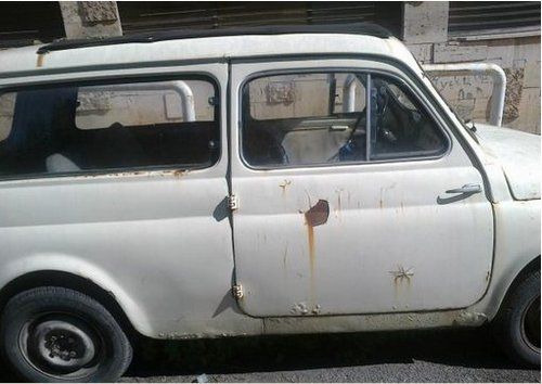 SUICIDE DOORS FIAT 500 GIARDINIERA 1972 FOR RESTORATION-SHIPPING SERVICE, image 4