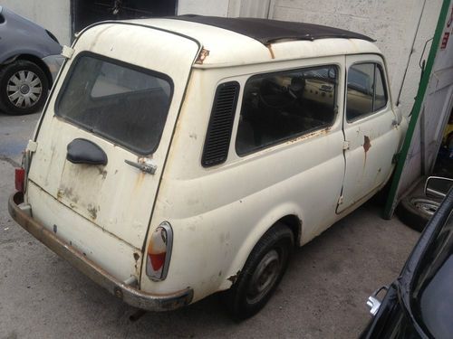 SUICIDE DOORS FIAT 500 GIARDINIERA 1972 FOR RESTORATION-SHIPPING SERVICE, image 7