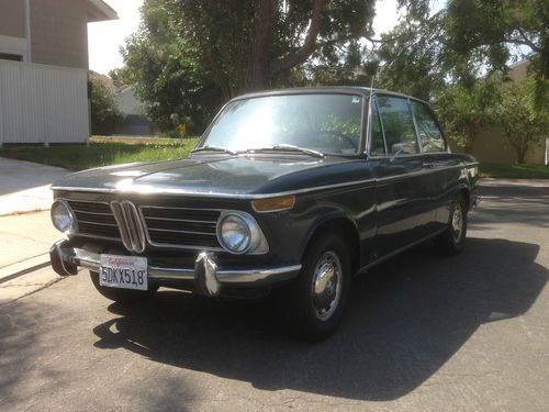 1969 bmw 2002 atlantik (blue/green) base sedan 2-door 2.0l original non modified