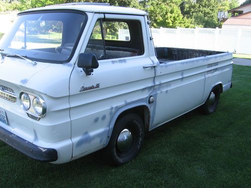 1962 chevrolet corvair rampside p.u. truck, turbocharged ! white