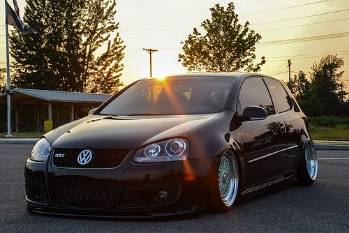 08 bagged volkswagen gti mkv rotiform bbs wheels