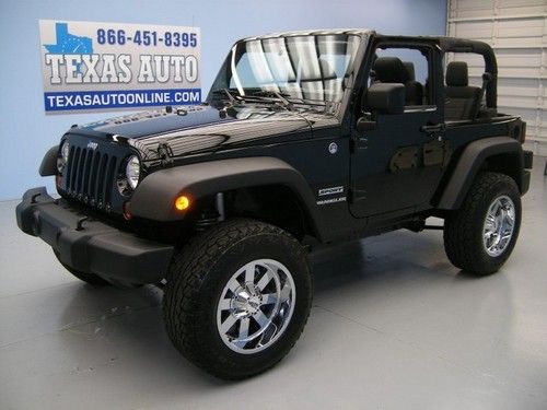 We finance!!!  2012 jeep wrangler sport 4x4 6 speed lift hard top tow texas auto