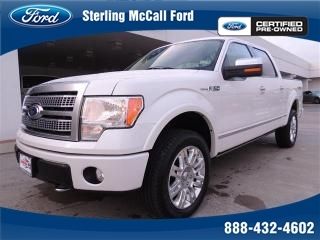 Ford f-150 4wd supercrew platinum 4x4 leather nav sunroof bluetooth rear cam