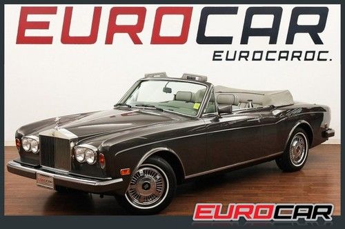 Collector item low miles vintage rolls-royce corniche convertible