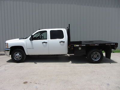 07 c3500hd 6.6l duramax 6spd allison crew  flat-bed carfax tx (buy now) !!!!!!