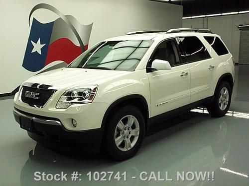 2007 gmc acadia sle 3.6l v6 8-passenger 3rd row 53k mi texas direct auto