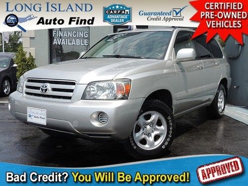 2006 toyota highlander cloth keyless cruise 1 owner clean carfax