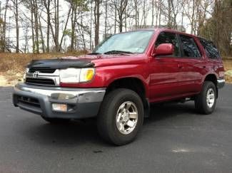 2002 toyota 4runner sr5 - maroon on gray - new tires &amp; brakes - low reserve!