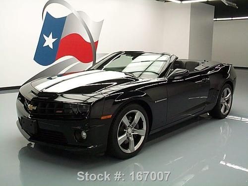 2011 chevy camaro 2ss convertible 6-spd hud 20's 3k mi texas direct auto