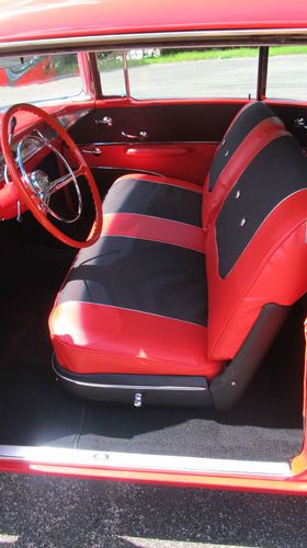 1957 Chevrolet Bel Air 2-Door Hardtop Frame-off Restoration Matador Red Beauty!, image 5
