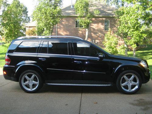 2008 mercedes gl550 loaded! black/black 51k miles! new tires/brakes