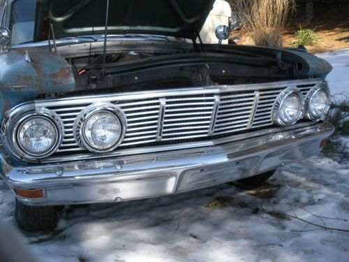 1963 blue comet  two door post