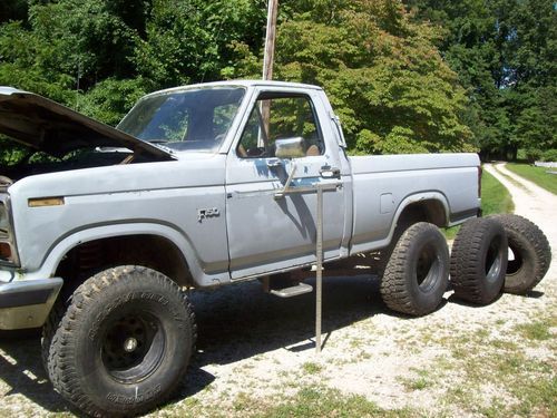 83 Ford F150 truck 4x4 lift on 35s granny low hi/lo 300-6, image 7