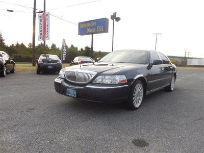 03 4 door domestic sunroof leather automatic sedan blue black - no reserve