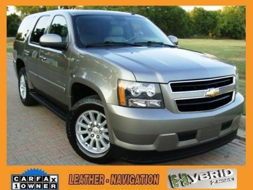 2008 chevrolet tahoe hybrid 2 mode power heated leather seats sunroof one owner