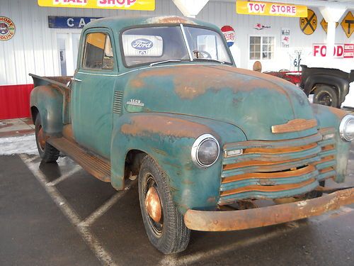 1953 chevy pickup truck original paint vintage farm truck rat rod patina