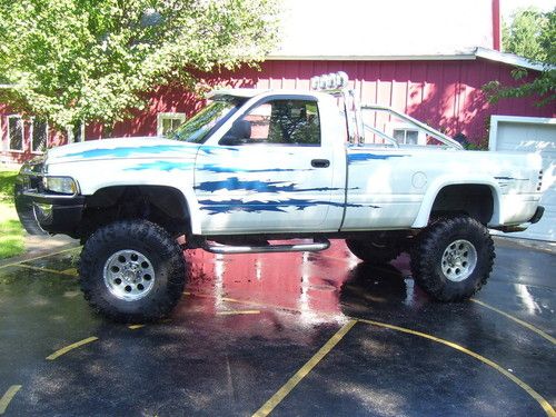 Custom big wheel 1999 dodge ram pick up mud ? truck