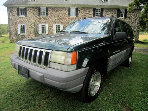No reserve 1998 jeep grand cherokee laredo sport 4-door 4.0l 4wd low miles nice