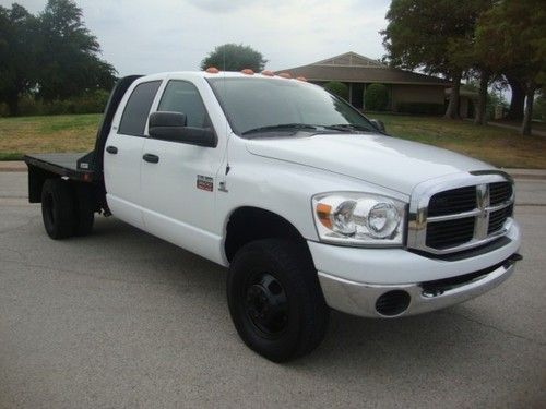 2007 dodge ram 3500 4wd quad cab flat bed