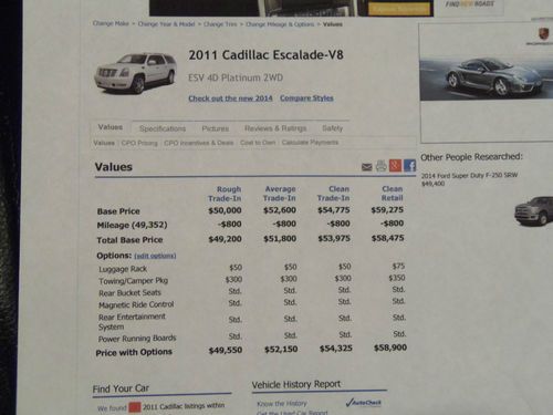 2011 Platinum Edition Cadillac Escalade ESV, US $54,325.00, image 12