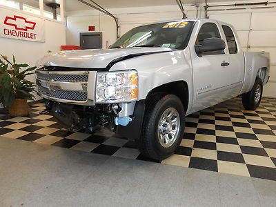 2013 chevrolet silverado ext cab ls 4x4 6k no reserve salvage rebuildable