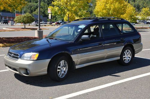 One owner 2004 subaru outback wagon awd 4-door 2.5l no reserve clean carfax