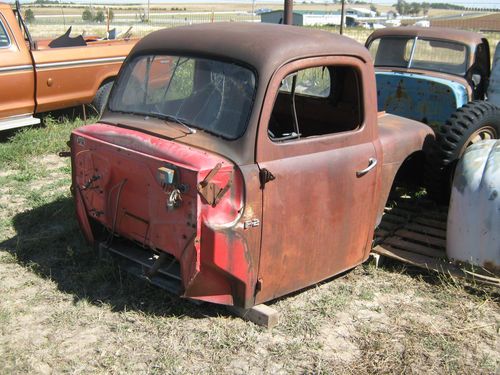 1949 ford f1 cab and front clip red