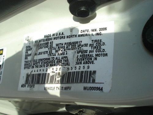 2006 Mitsubishi Endeavor LS Sport Utility 4-Door 3.8L, US $4,500.00, image 11