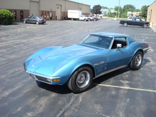 1971 corvette coupe t tops 350 auto factory a/c p/s p/b runs excellent clean car