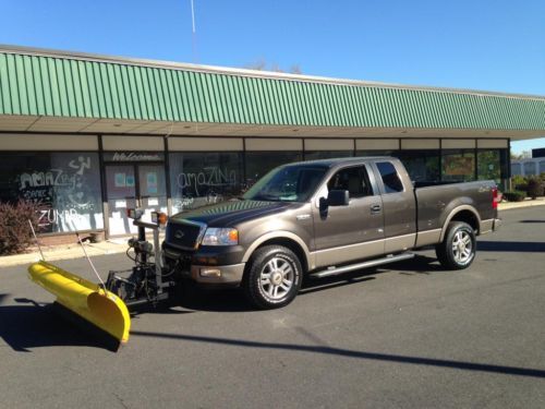 Lariat 5.4l 4x4 extended cab snow plow leather runs great no reserve