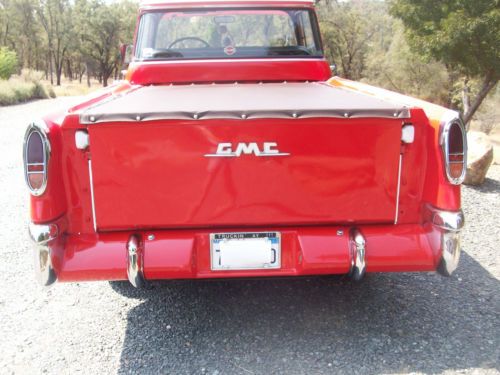RARE! VINTAGE 1956 GMC TOWN & COUNTRY SUBURBAN CAMEO PICKUP TRUCK RUNS GREAT!, image 3