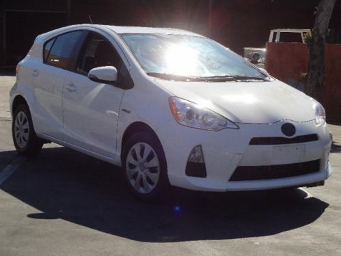 2012 toyota prius c damaged salvage economical hybrid nice unit export welcome!!