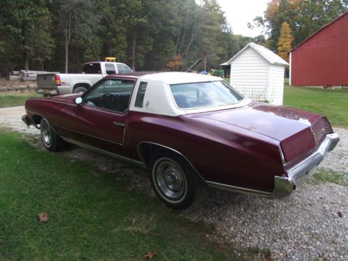 1973 chevy monty carlo rare factory 454 big block low miles