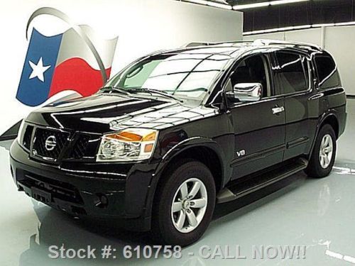 2008 nissan armada se 4x4 8-pass leather blk on blk 65k texas direct auto